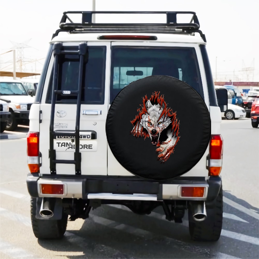 Wolf Designed Spare Wheel Tire Cover